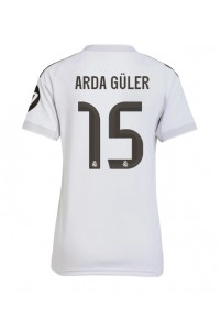 Real Madrid Arda Guler #15 Fotballdrakt Hjemme Klær Dame 2025-26 Korte ermer